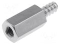 Screwed spacer sleeve; 8mm; Int.thread: M2,5; Ext.thread: ST2,2 DREMEC TFM-ST2.2X8/M2.5