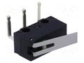 Microswitch SNAP ACTION; 1A/125VAC; 0.5A/30VDC; with lever; SPDT OMRON Electronic Components D2F-FL-A