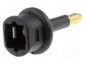 Connector: optical (Toslink); adapter; straight CLIFF FM65010