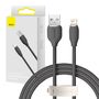 Baseus Jelly  cable USB to Lightning, 2,4A, 1,2m (black), baseus CAGD000001