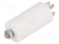 Capacitor: polypropylene; motors, run; 4uF; 450V; ±5%; 3000h SR PASSIVES CBB60E-4/450