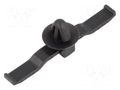 Holder; push-in; UL94V-2; black; Panel thick: max.1.2mm; Ht: 7.7mm HELLERMANNTYTON CHA1