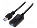 Cable; USB 3.0,with amplifier; USB A socket,USB A plug; 5m DIGITUS DA-73104