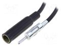 Cable; DIN socket,DIN plug; black; straight; 2.5m 4CARMEDIA ZRS-PA-250