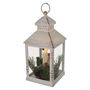 LED decoration – Christmas lantern with candle, 23 cm, 3x AAA, indoor, vintage, EMOS DCLV17 8592920111246