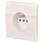 Socket PRAKTIK 4FN15065.901, white, Tesla Stropkov A0273