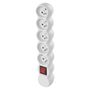 Power Strip without cable 5 sockets with switch, white, EMOS P1500T 8592920113370