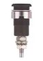 4MM BANANA JACK, 32 A, 1 KV, PANEL MOUNT, BLACK 23AH8756 49.7043-21