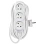 Extension Cord 7 m / 3 sockets / white / PVC / 1 mm2, EMOS P0317