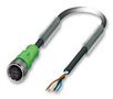 SENSOR CABLE, 4POS, M12 SOCKET, 1.5M 1668108