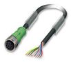 SENSOR CABLE, 8POS, M12 SOCKET, 5M SAC-8P- 5,0-PUR/M12FS