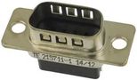 D SUB SHELL, PLUG, SIZE DE, STEEL 215711-1