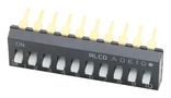 DIP SWITCH, 10POS, SPST, SLIDE 1825360-6