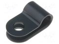 Fixing clamp; Cable P-clips; ØBundle : 5mm; W: 10mm; polyamide HELLERMANNTYTON H2P