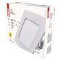 LED panel 120×120 square, built-in, white, 6W neutral white, EMOS ZD2122