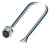 SENSOR CORD, 4P, M12 RCPT-FREE END, 0.5M 1458855
