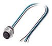 SENSOR CORD, 5P, M12 RCPT-FREE END, 0.5M 1520000