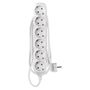 Extension Cord 2 m / 6 sockets / white / PVC / 1 mm2, EMOS P0622 8595025315441