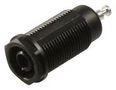 BANANA JACK, 15A, TURRET, BLACK 6387-ST-T-0