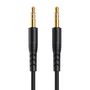 Mini jack 3.5mm AUX cable VFAN L04 1m, gold plated (black), Vipfan L04