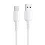 USB to USB-C cable VFAN Colorful X11, 3A, 1m (white), Vipfan X11TC-white