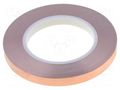 Tape: electrically conductive; W: 12mm; L: 33m; Thk: 0.075mm; copper H-OLD HOLD-SCUT-12MM-33M
