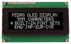 OLED DISPLAY, 20X4, PARALLEL, 5.3V MCOB42005A1V-EWP