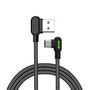 USB to USB-C cable Mcdodo CA-5281 LED, 1.2m (black), Mcdodo CA-5281