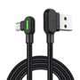 USB to Micro USB Cable Mcdodo CA-5280 LED, 1.8m (Black), Mcdodo CA-5772