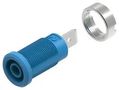BANANA JACK, 4MM, 36A, QC, BLUE 76-1492