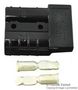 CONN, HERMAPHRODITIC, 2POS, CRIMP, BLK 6331G3