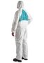 PROTECTIVE COVERALL, X LARGE, WHT/GRN 4520 X LARGE