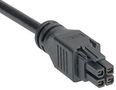 CABLE ASSY, 4POS, RCPT-RCPT, 1M 245136-0410