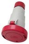 INDUSTRIAL COUPLER, 3P+N, 32A, 415V, RED PEW3265PV