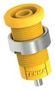 BANANA JACK, 4MM, 25A, SOLDER, YEL 76-1504