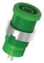 BANANA JACK, 4MM, 25A, SOLDER, GREEN 76-1510