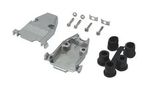 D-SUB BACKSHELL, SIZE DA, 180 DEG, ZINC SDC15AG