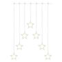 LED Christmas curtain – 7 stars, 67x125 cm, indoor, warm white, EMOS DCGW14 8592920121948