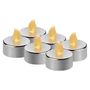 LED decoration – 6x tealight, silver, 6x CR2032, indoor, vintage, EMOS DCCV12 8592920093757