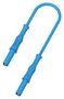4MM BANANA PLUG TO PLUG LEAD, BLU, 1.5M 76-1402