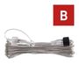 Extension cable for interconnecting chains, Standard transparent, 10 m, outdoor and indoor, EMOS D1ZB02 8592920094440