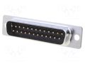 Connector: D-Sub; PIN: 25; plug; male; for cable; soldering; 5A; 250V ADAM TECH DB25-PD