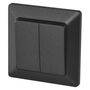 Two-circuit switch, anthracite , EMOS A6100.6