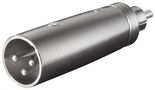 XLR Adapter, RCA Male to XLR Male - XLR male (3-pin) > RCA male 27456