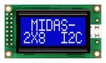 DISPLAY, ALPHANUMERIC, 8X2, WHITE MC20805A6W-BNMLWI-V2