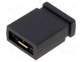 Connector: pin strips; jumper; female; 2.54mm; 1x2; Type: closed NINIGI JUMPER-B-Z
