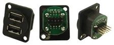 USB CONN, DUAL RCPT, 2.0, 2PORT, 10POS CP30100