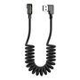 USB to Lightning cable, Mcdodo CA-7300, angled, 1.8m (black), Mcdodo CA-7300