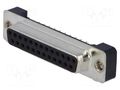 Connector: D-Sub; PIN: 25; socket; female; straight; THT; UNC 4-40 ADAM TECH DB25-SA-M2