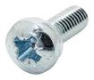 PAN HEAD POZIDRIV SCREW, STEEL, M4,PK100 M4/12/PRSTSS Z100//-
